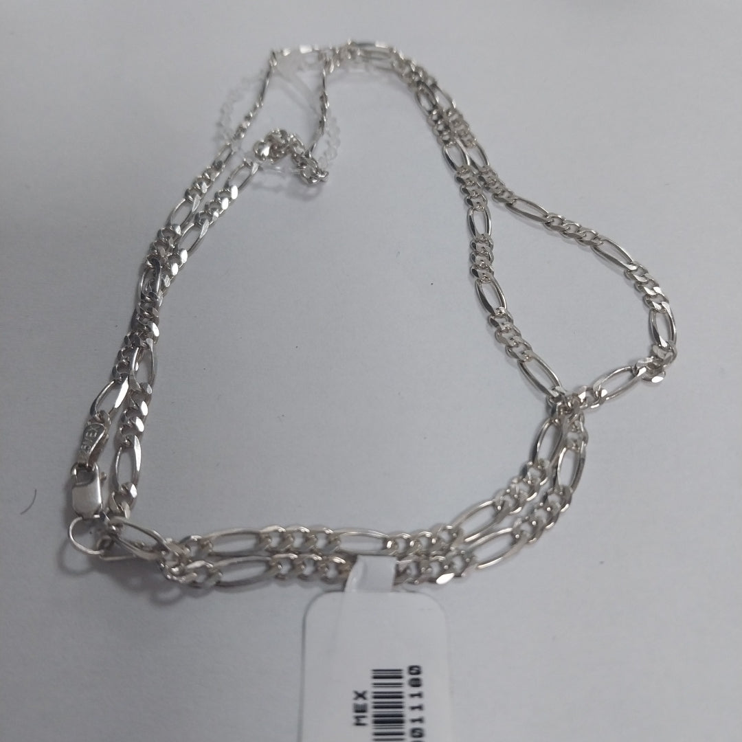 CADENA TEJIDO 3X1 PLATA .925 55 CM 7.5 GR (NUEVO)