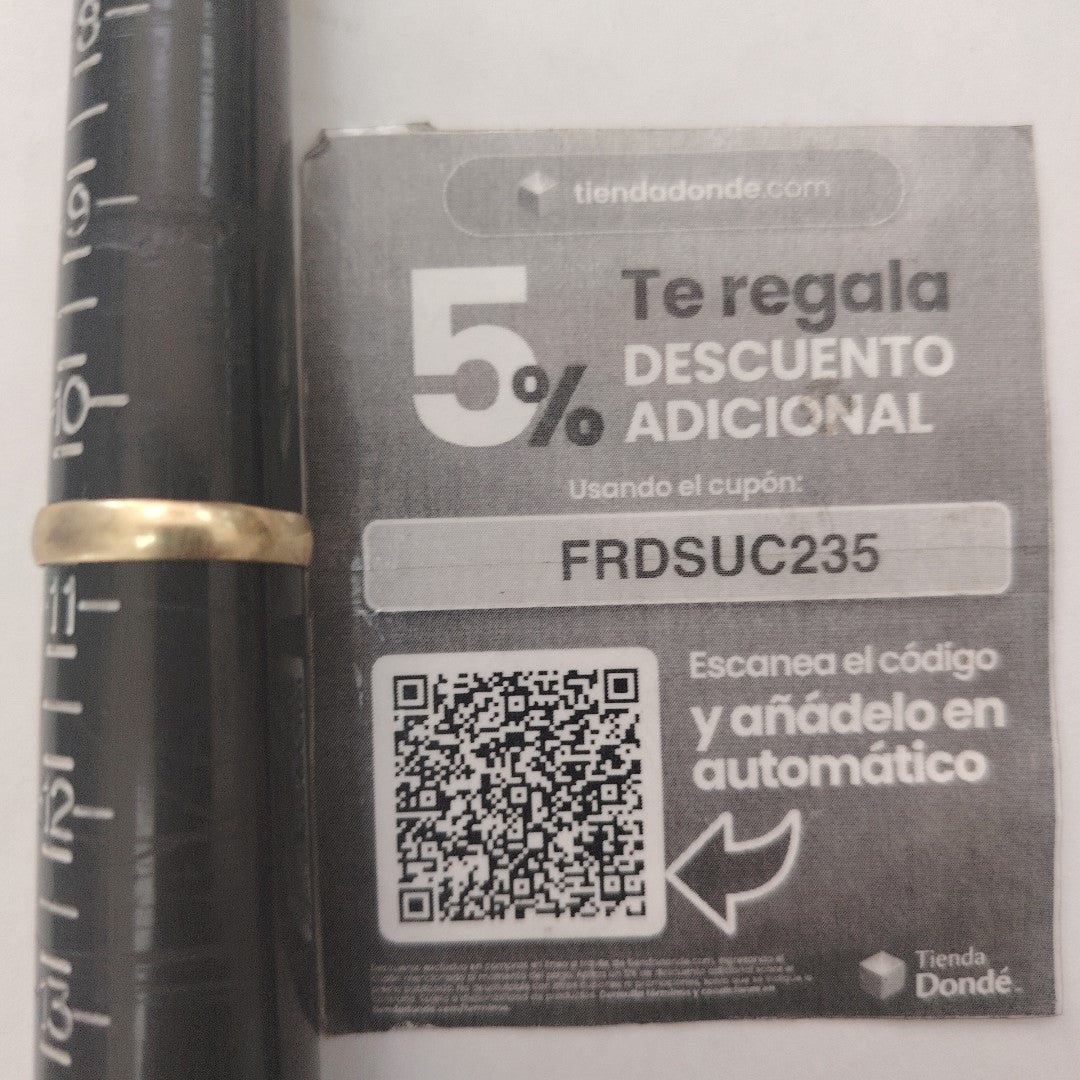 ARGOLLA ORO 10 K 1.3 GRMS (SEMINUEVO)