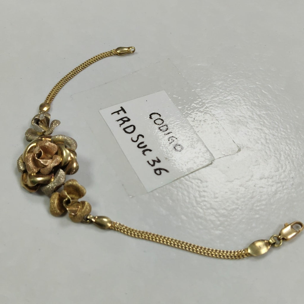 PULSERA ORO, ORO COMBINADO 14 K 9.5 GRMS (SEMINUEVO)