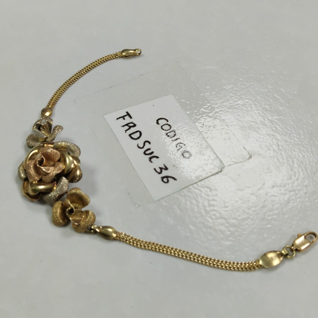 PULSERA ORO, ORO COMBINADO 14 K 9.5 GRMS (SEMINUEVO)