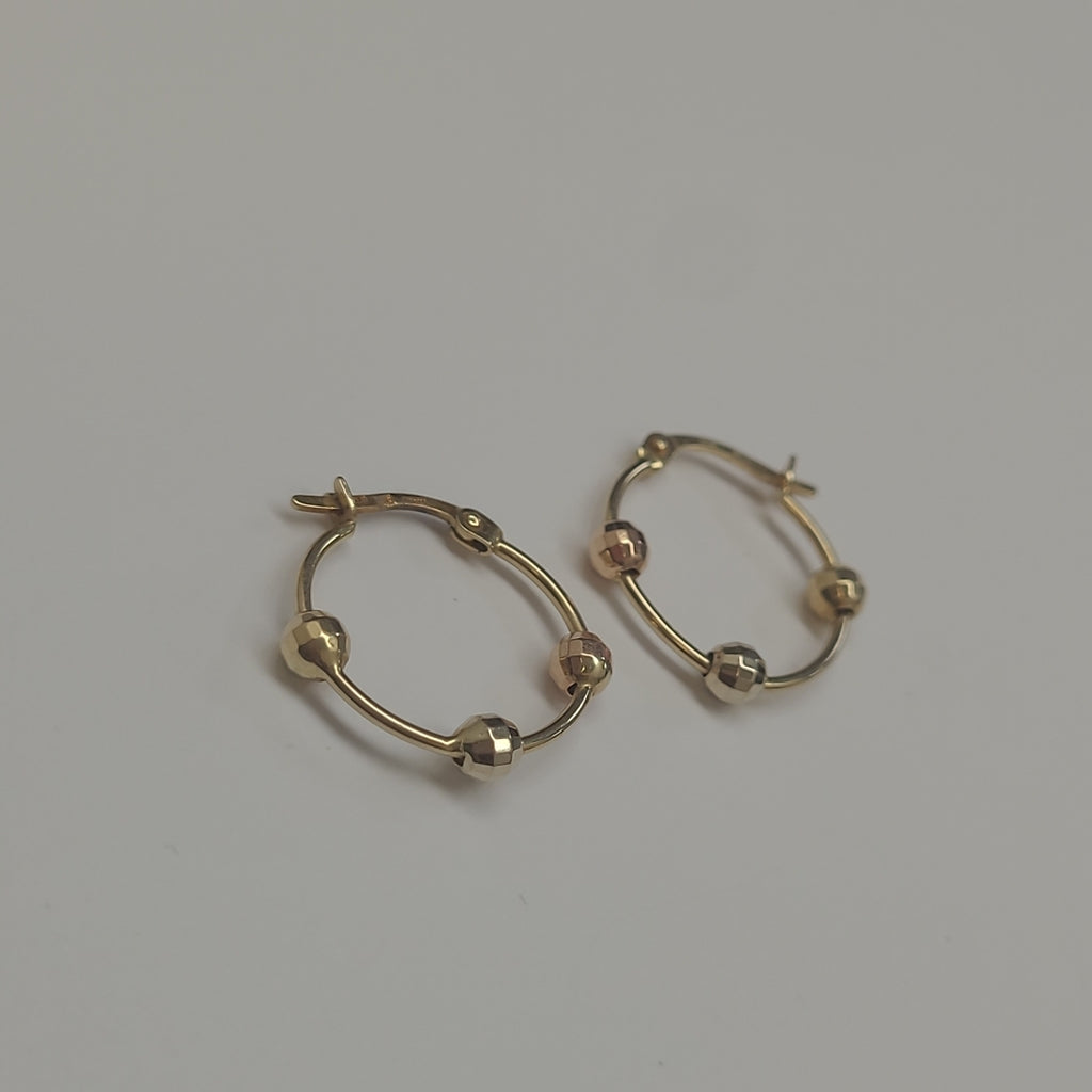 ARRACADAS PAR ORO 14 K 2.2 GRMS (SEMINUEVO)