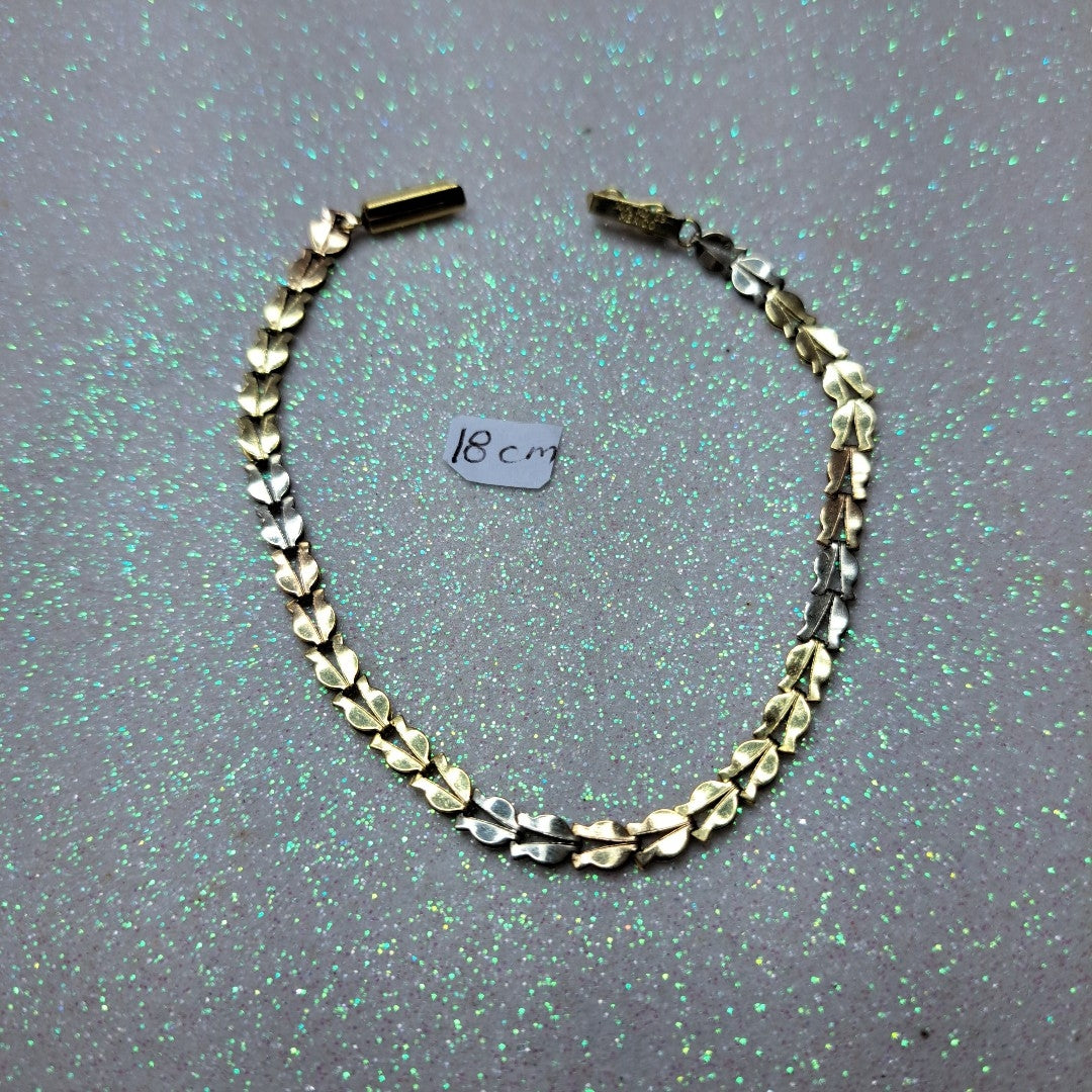 PULSERA ORO COMBINADO 10 K 3,00 GRMS (SEMINUEVO)