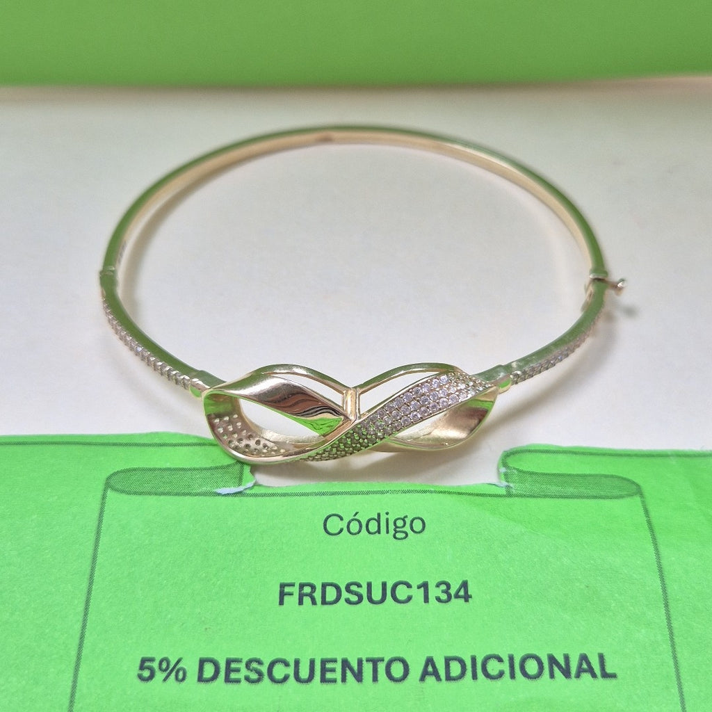 PULSERA RIGIDA ORO 10 K 7 GRMS (SEMINUEVO)