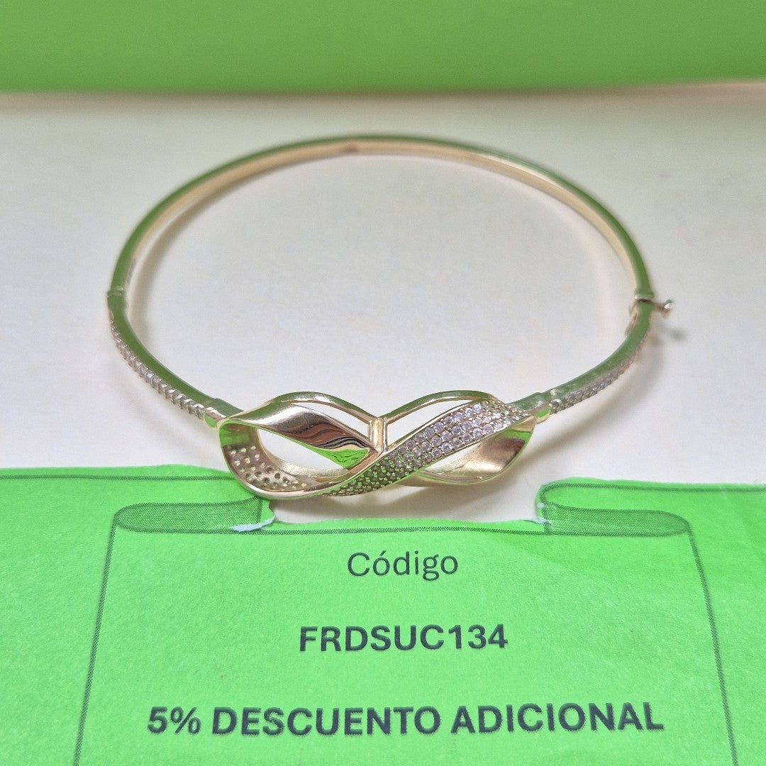 PULSERA RIGIDA ORO 10 K 7 GRMS (SEMINUEVO)