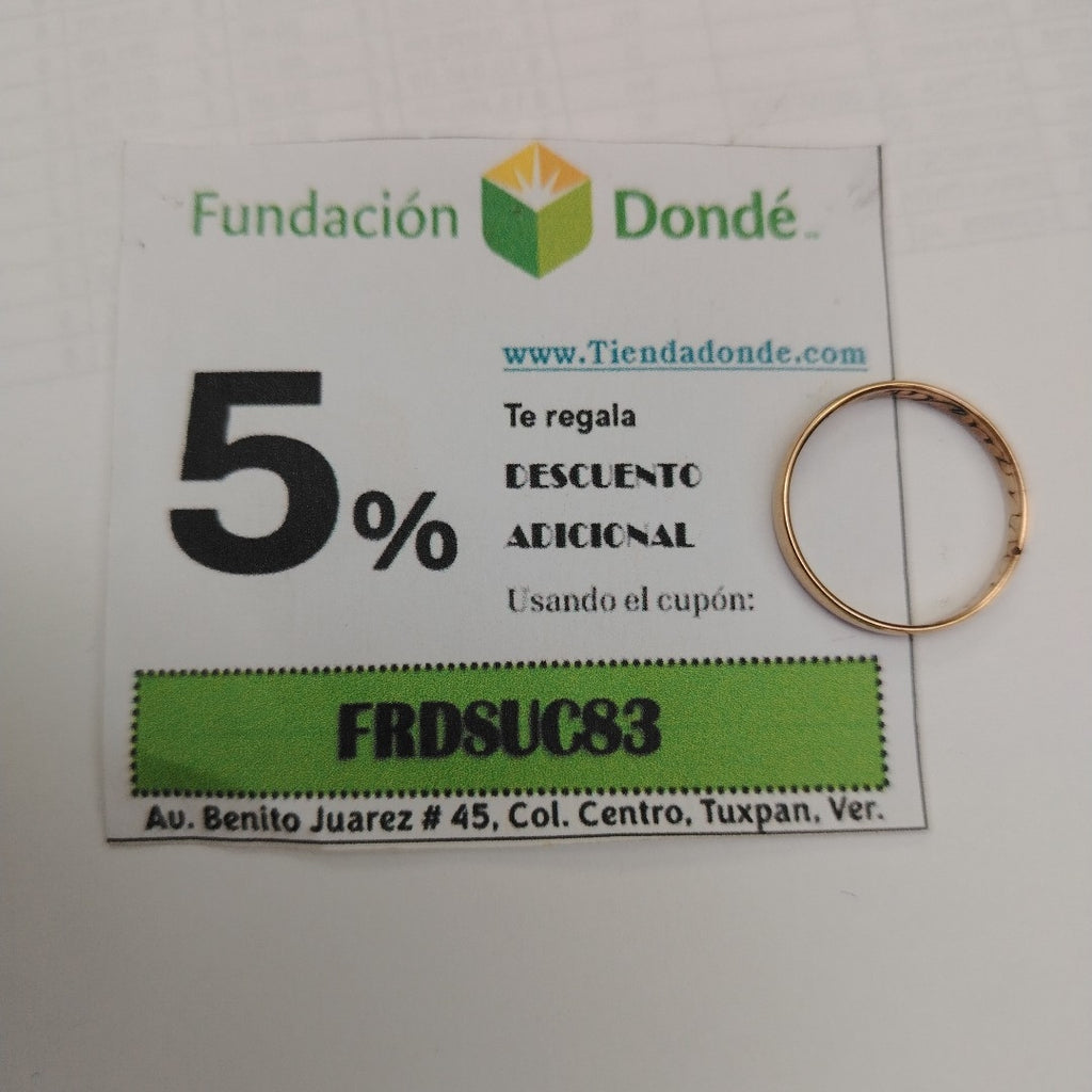 ARGOLLA ORO 8 K 1,60 GRMS (SEMINUEVO)