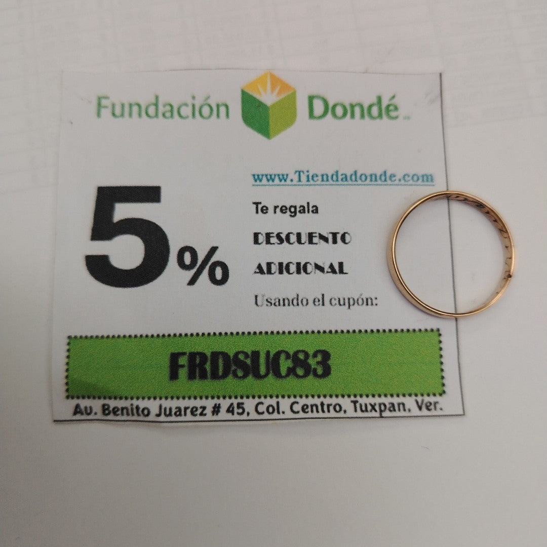 ARGOLLA ORO 8 K 1,60 GRMS (SEMINUEVO)