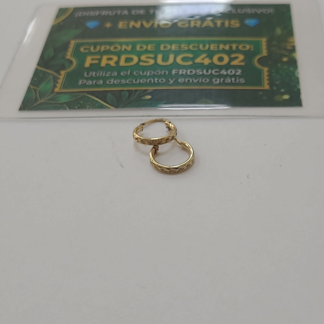 ARRACADAS PAR ORO 10 K 0.7 GRMS (SEMINUEVO)