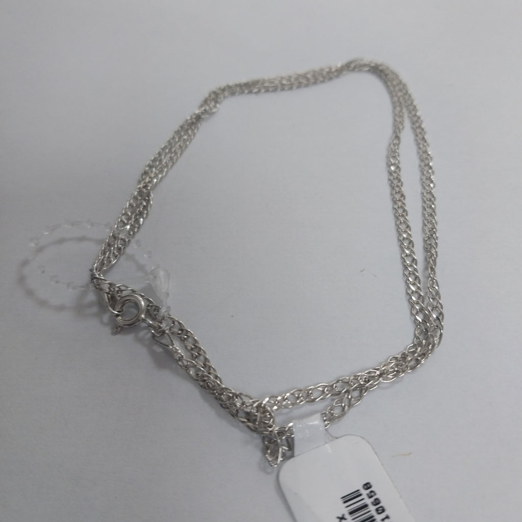 CADENA TEJIDO ESLABONES PLATA .925 55 CM 3.9 GR (NUEVO)