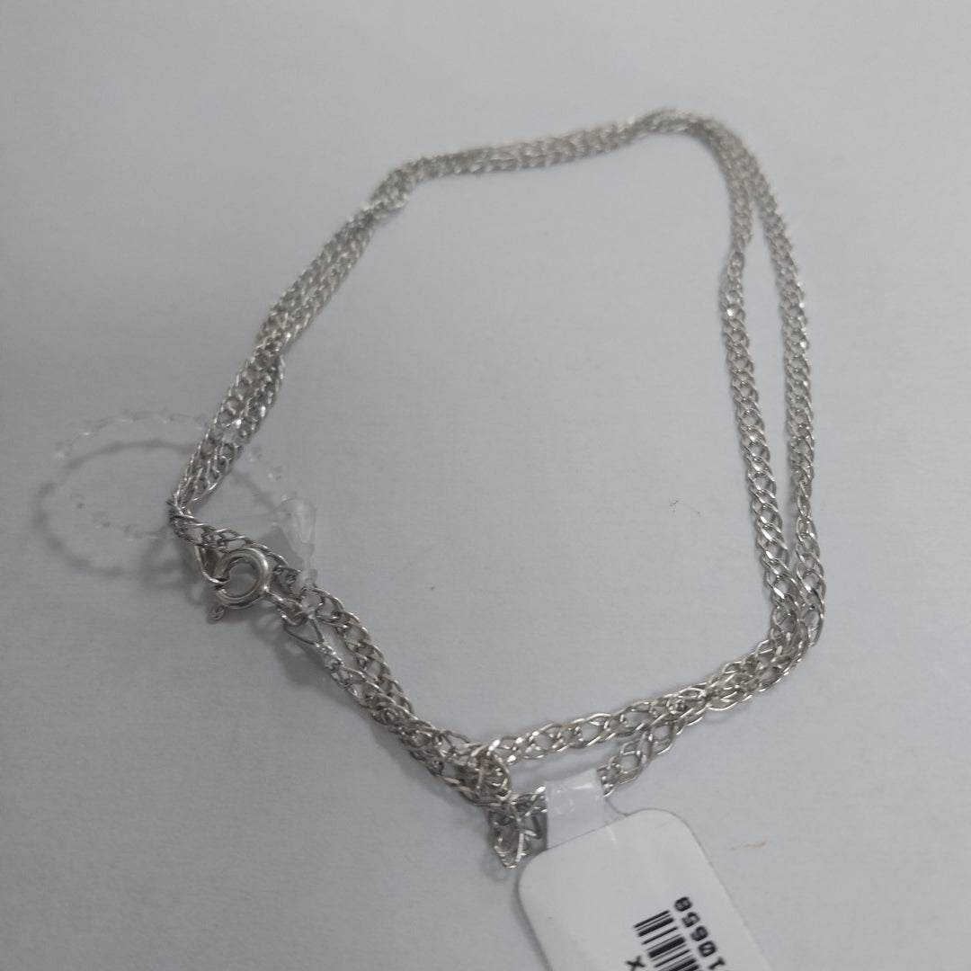 CADENA TEJIDO ESLABONES PLATA .925 55 CM 3.9 GR (NUEVO)