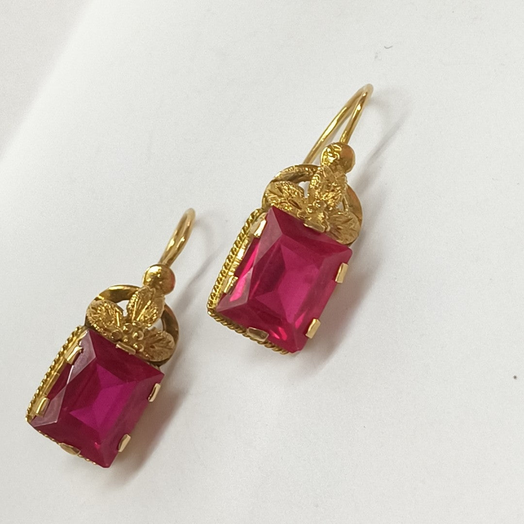 ARETES PAR ORO 18 K 5.2 GRMS (SEMINUEVO)