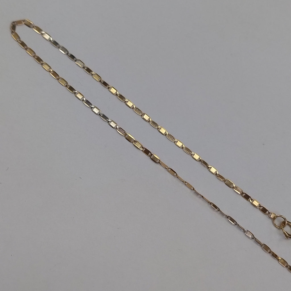 CADENA ORO, ORO COMBINADO 10 K 1.2 GRMS (SEMINUEVO)