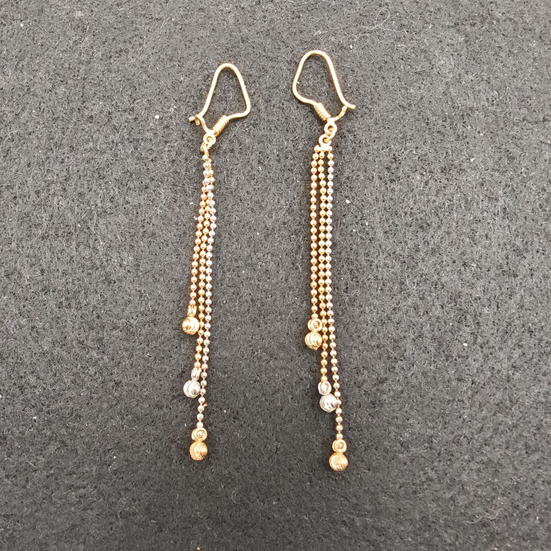 ARETES PAR ORO 14 K 3.1 GRMS (SEMINUEVO)