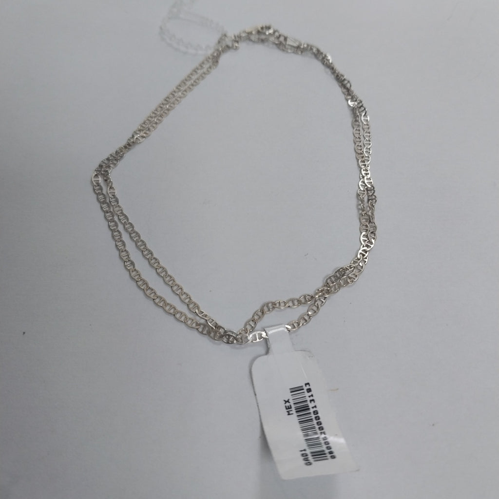 CADENA TEJIDO GUCHI PLATA .925 60 CM 3.7 GR (NUEVO)