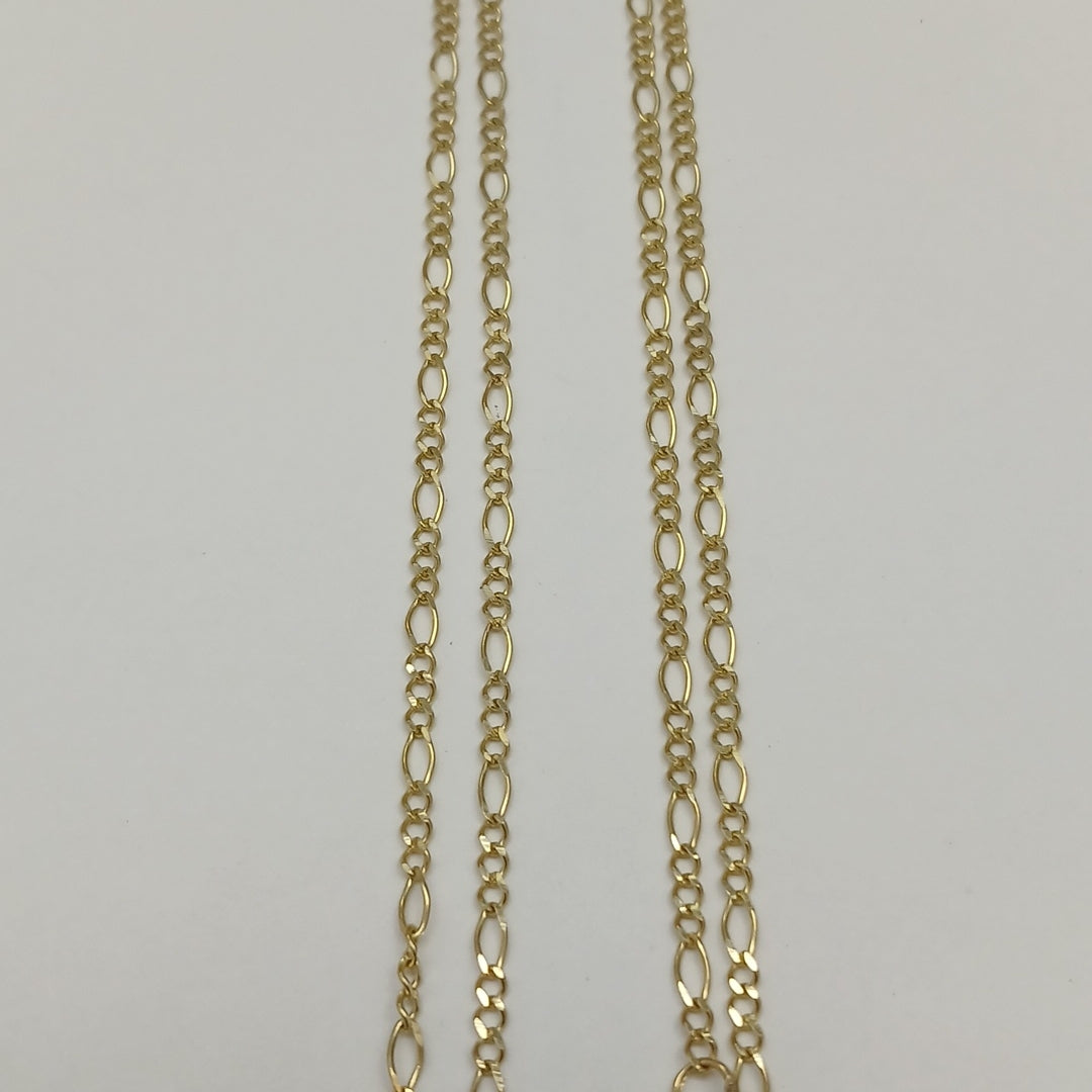 CADENA TEJIDO 3X1 14K 55 CM 2.3 GR (NUEVO)
