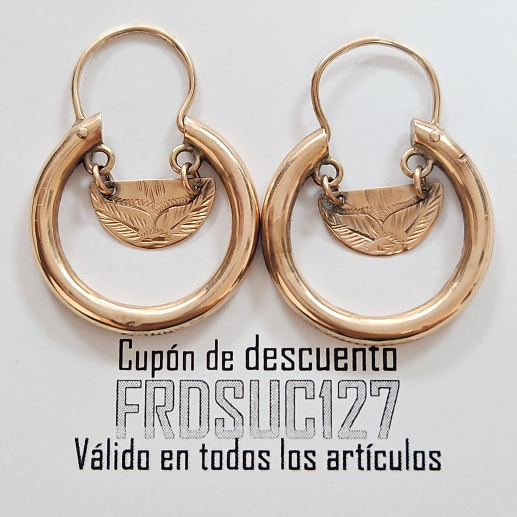 ARETES PAR ORO 10 K 3.3 GRMS (SEMINUEVO)