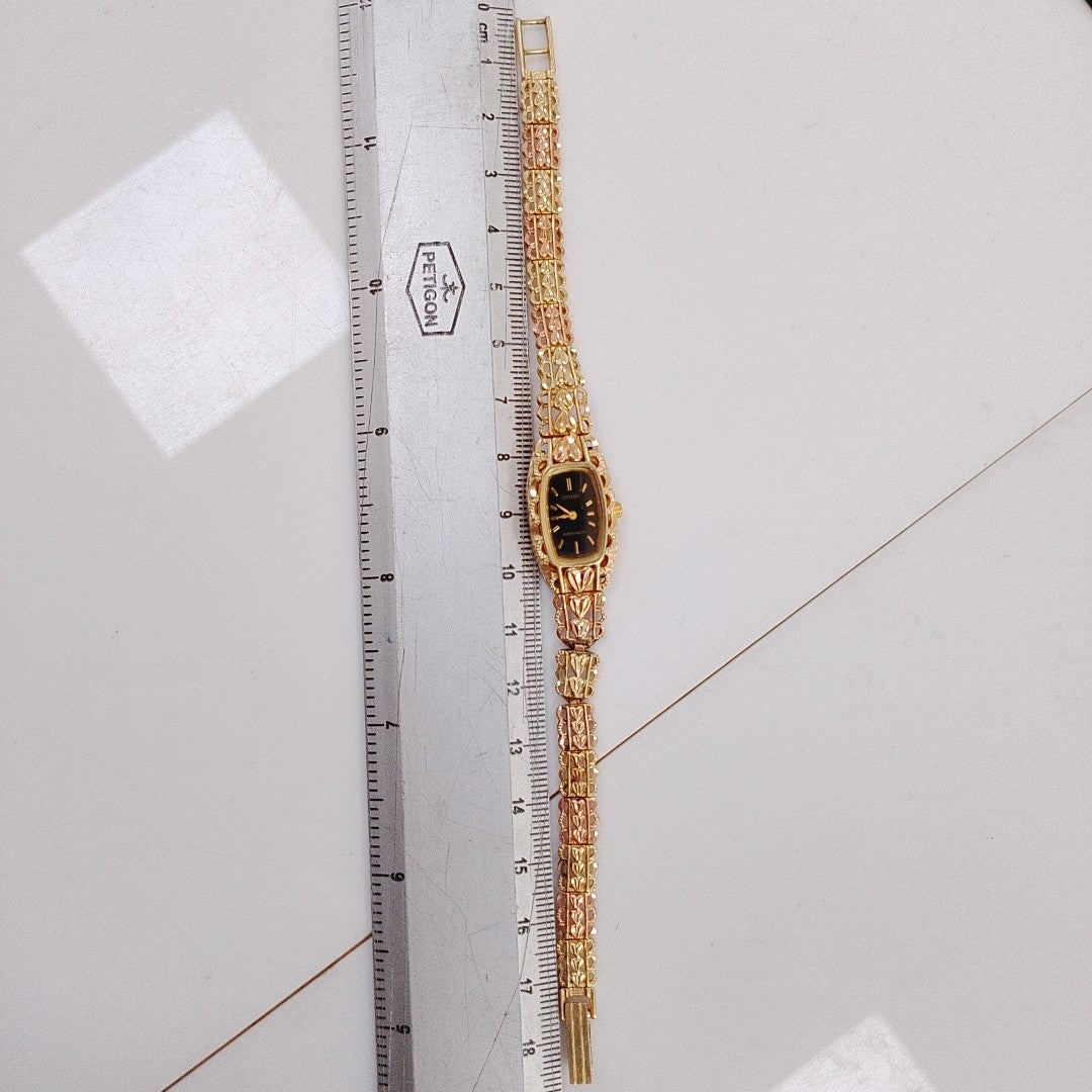 RELOJ CAJA Y PULSO ORO ORO 14 K 20.6 GRMS (SEMINUEVO)