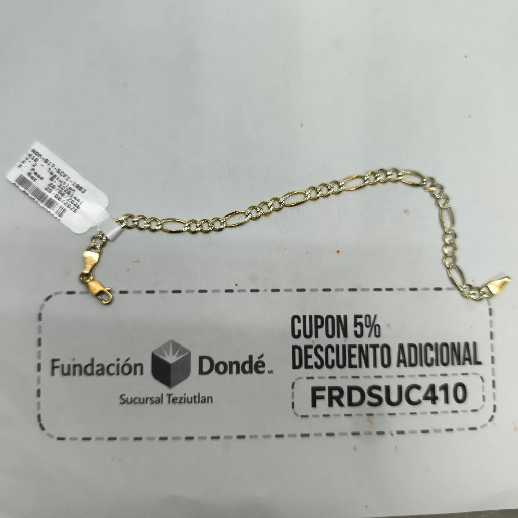 PULSERA ORO 14 K 4.3 GRMS (SEMINUEVO)