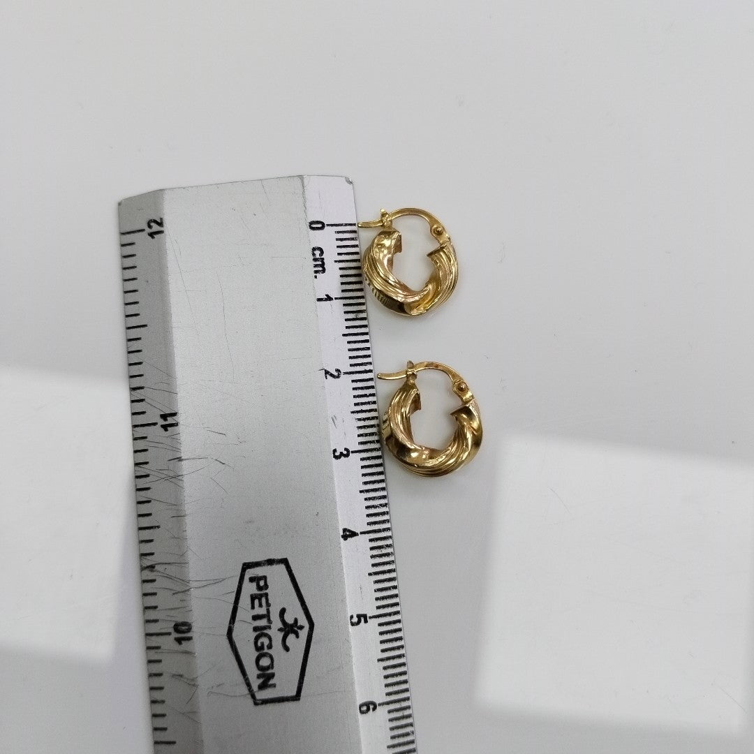 ARRACADAS PAR ORO 14 K 1.1 GRMS (SEMINUEVO)