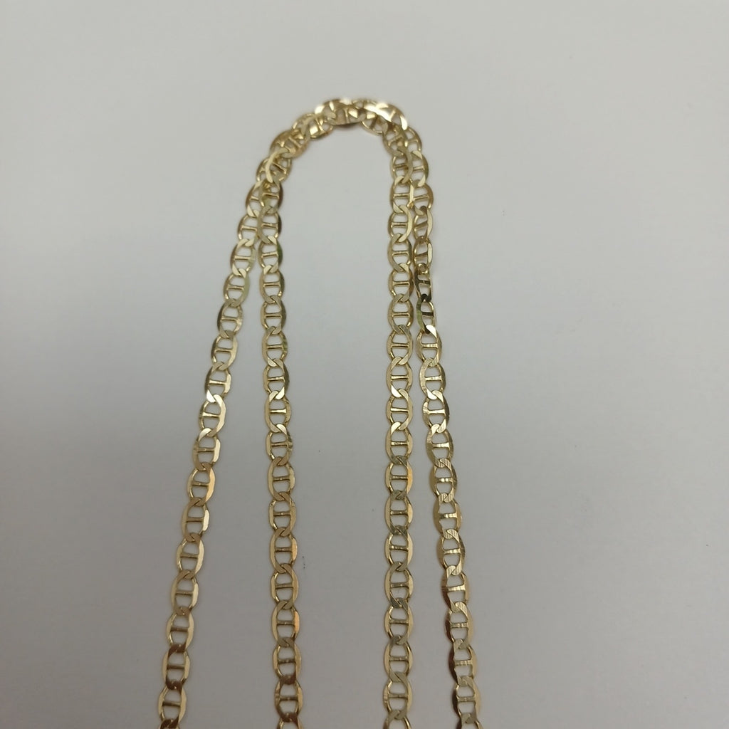 CADENAS TEJIDO GUCHI ORO 10K 55 CM 4.1 GR (NUEVO)