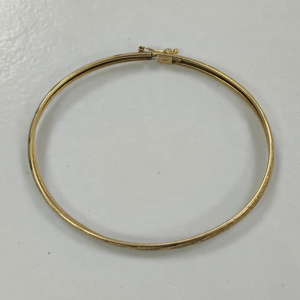 PULSERA RIGIDA ORO 14 K 3,90 GRMS (SEMINUEVO)