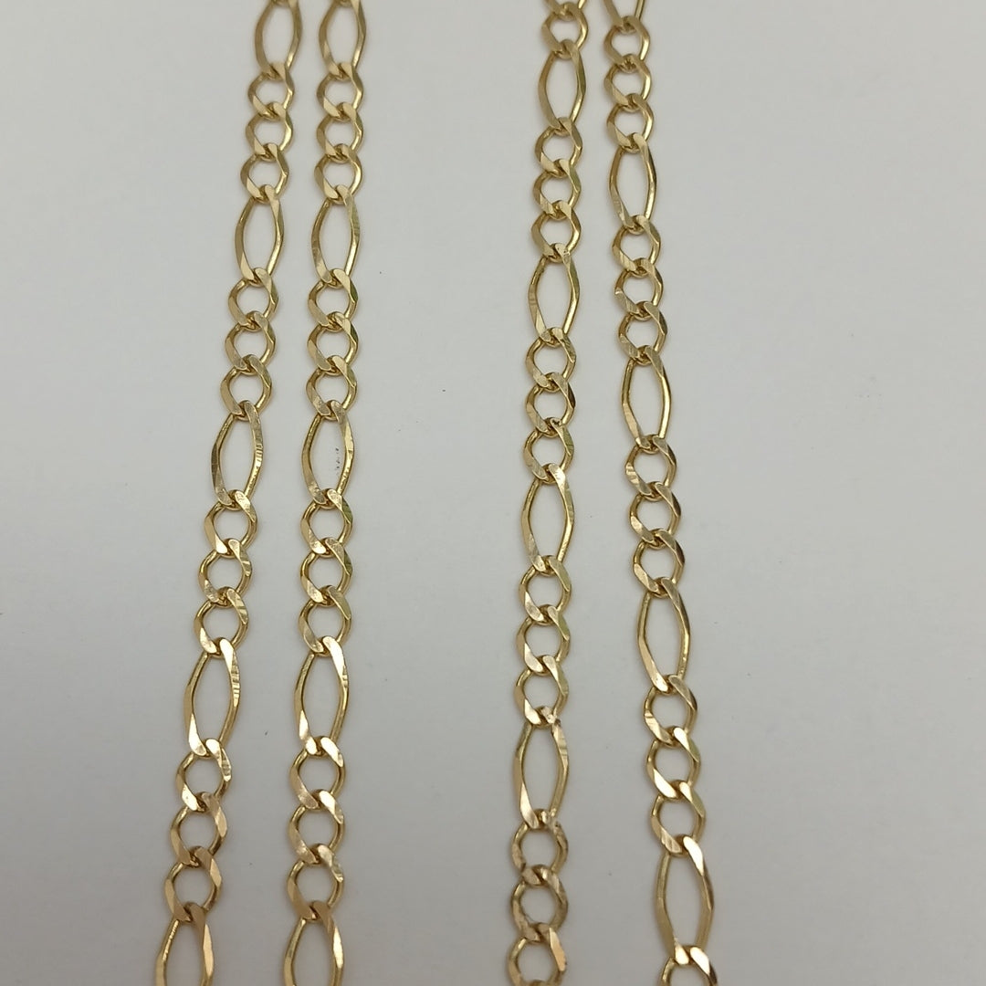 CADENAS 3X1 ORO 14K 55 CM 5.1 GR (NUEVO)
