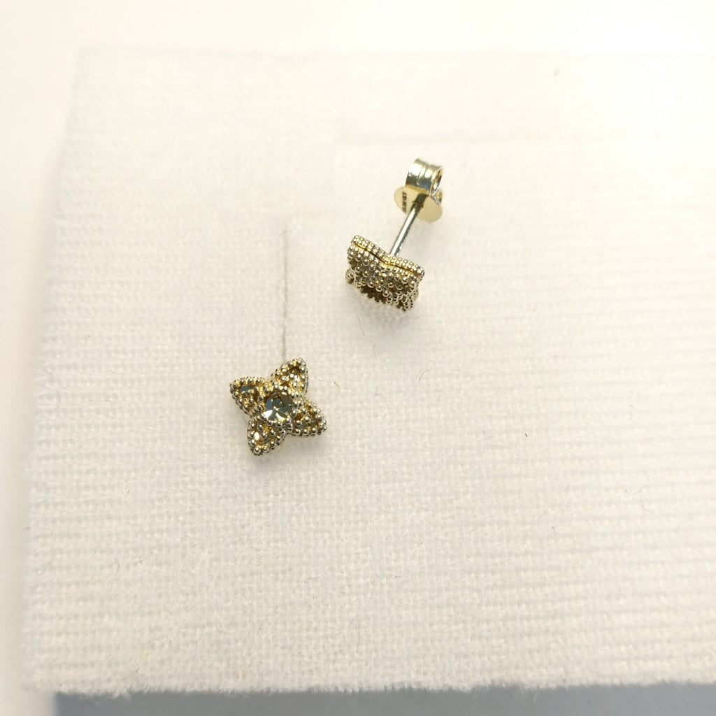 BROQUELES ORO 14K 1.5 (NUEVO)