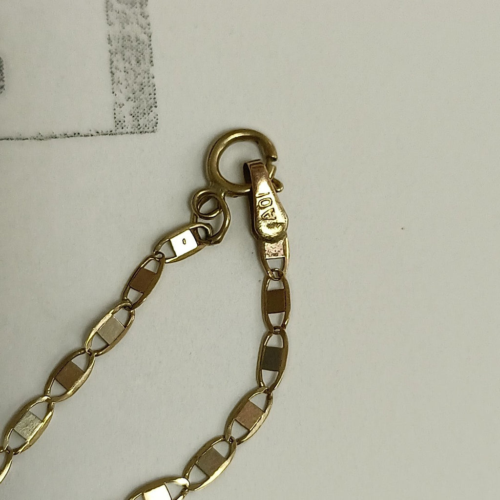 CADENA ORO COMBINADO 10 K 2.4 GRMS (SEMINUEVO)