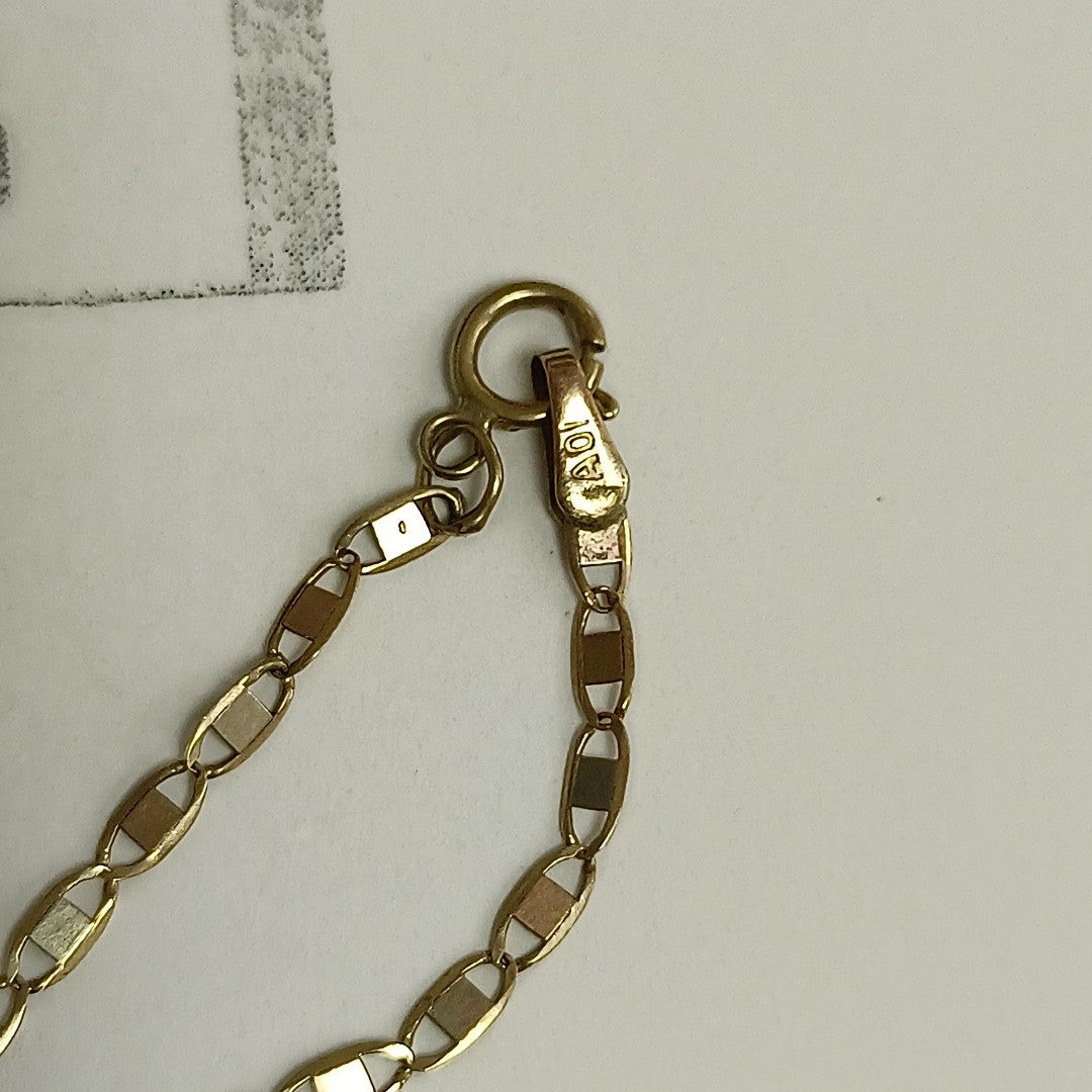 CADENA ORO COMBINADO 10 K 2.4 GRMS (SEMINUEVO)