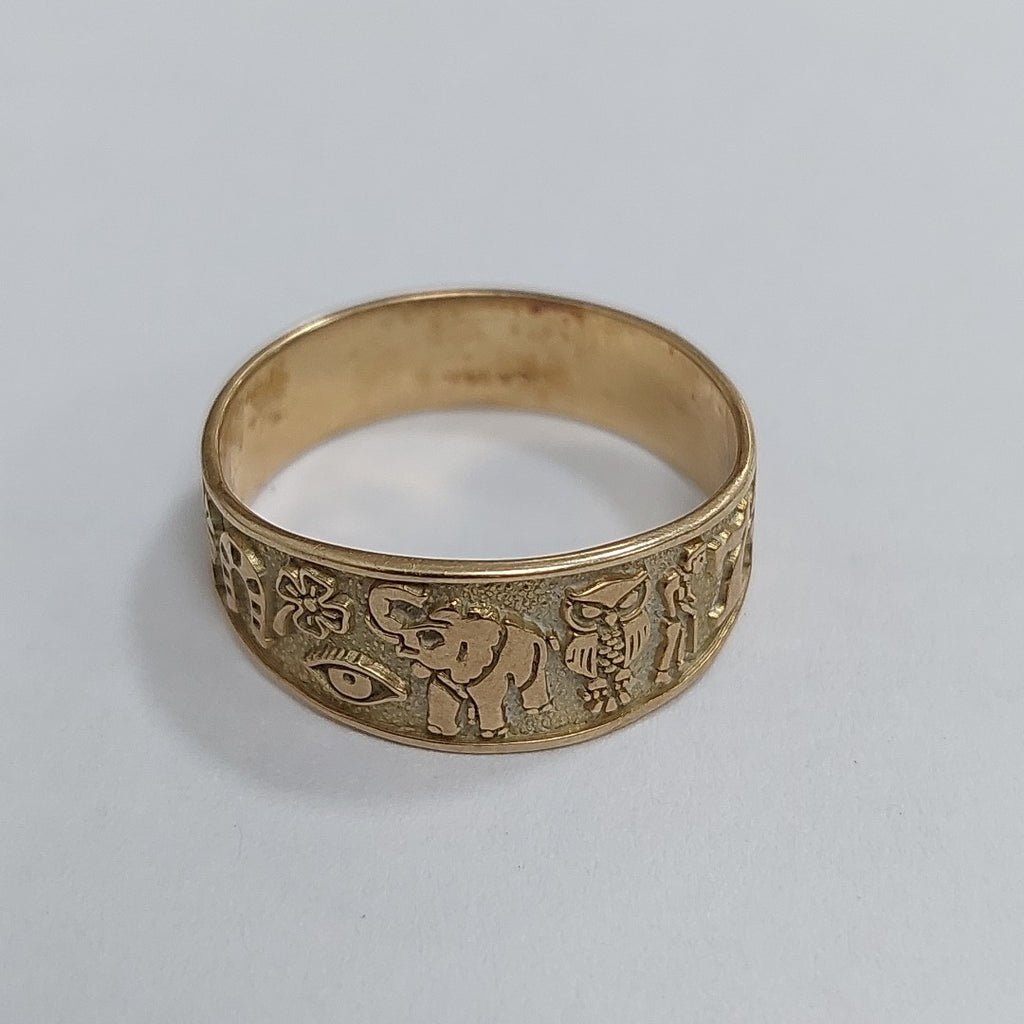 ARGOLLA DE LA SUERTE ORO 14 K 3,30 GRMS (SEMINUEVO)