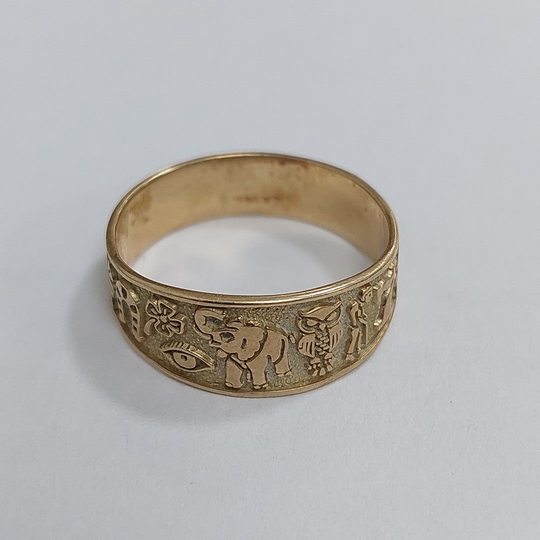 ARGOLLA DE LA SUERTE ORO 14 K 3,30 GRMS (SEMINUEVO)
