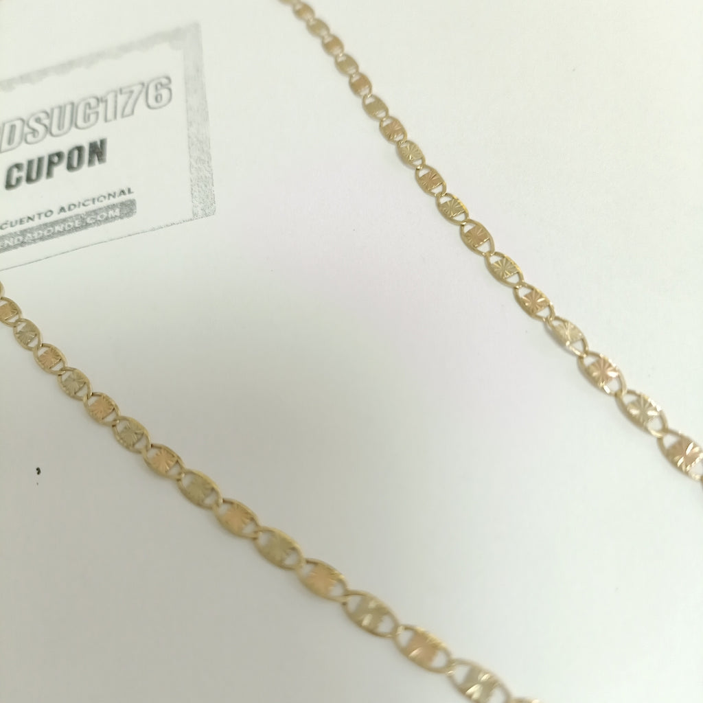 CADENA ORO COMBINADO 10 K 3.2 GRMS (SEMINUEVO)