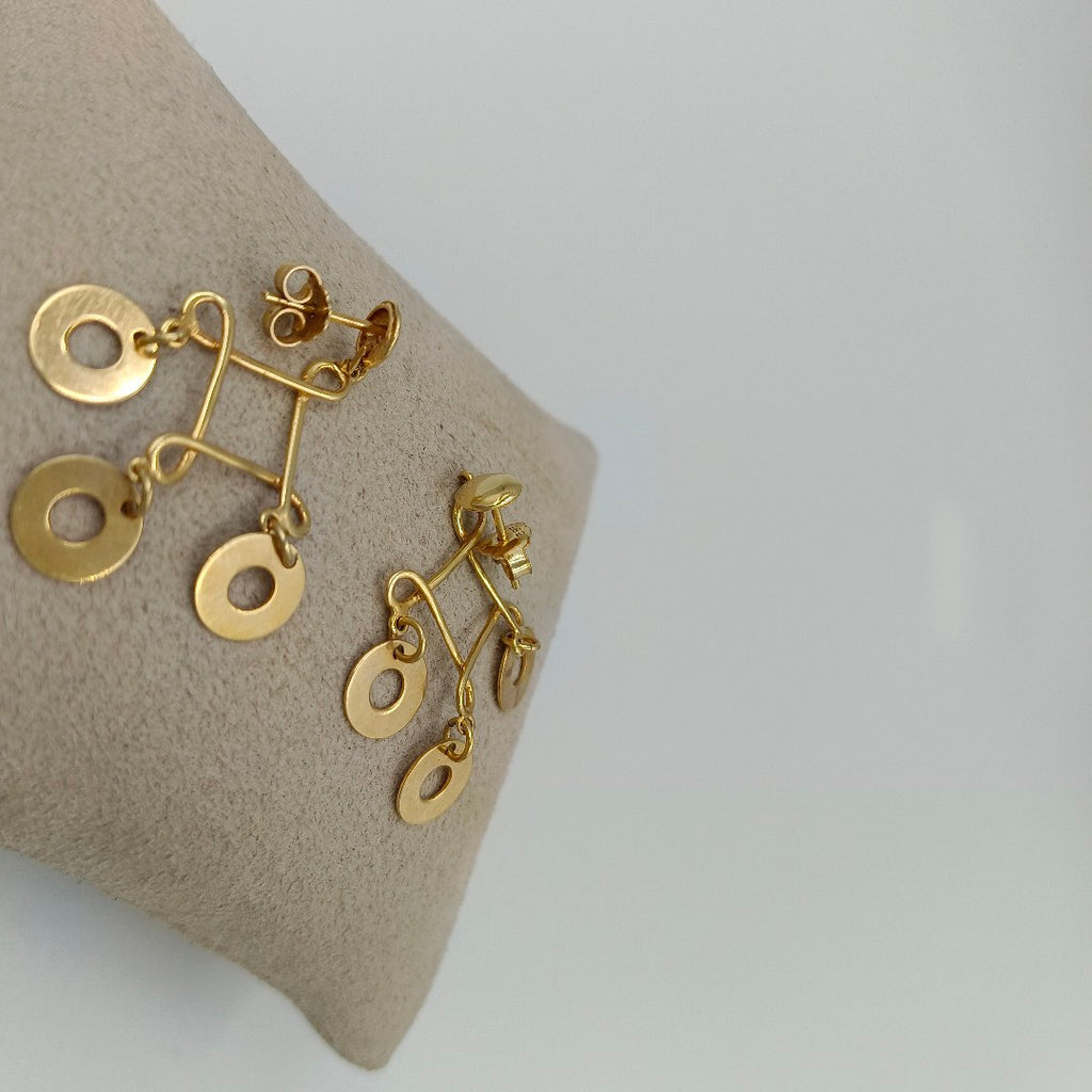 BROQUELES PAR ORO 14 K 3,70 GRMS (SEMINUEVO)