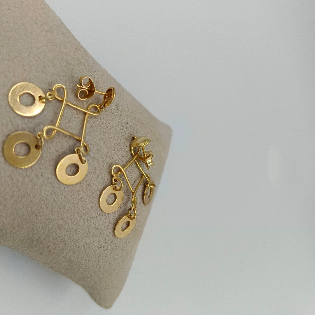 BROQUELES PAR ORO 14 K 3,70 GRMS (SEMINUEVO)