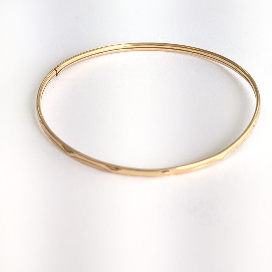 PULSERA RIGIDA ORO 14 K 3,40 GRMS (SEMINUEVO)