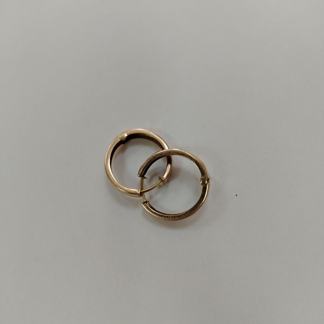 ARRACADAS PAR ORO 14 K 1.8 GRMS (SEMINUEVO)