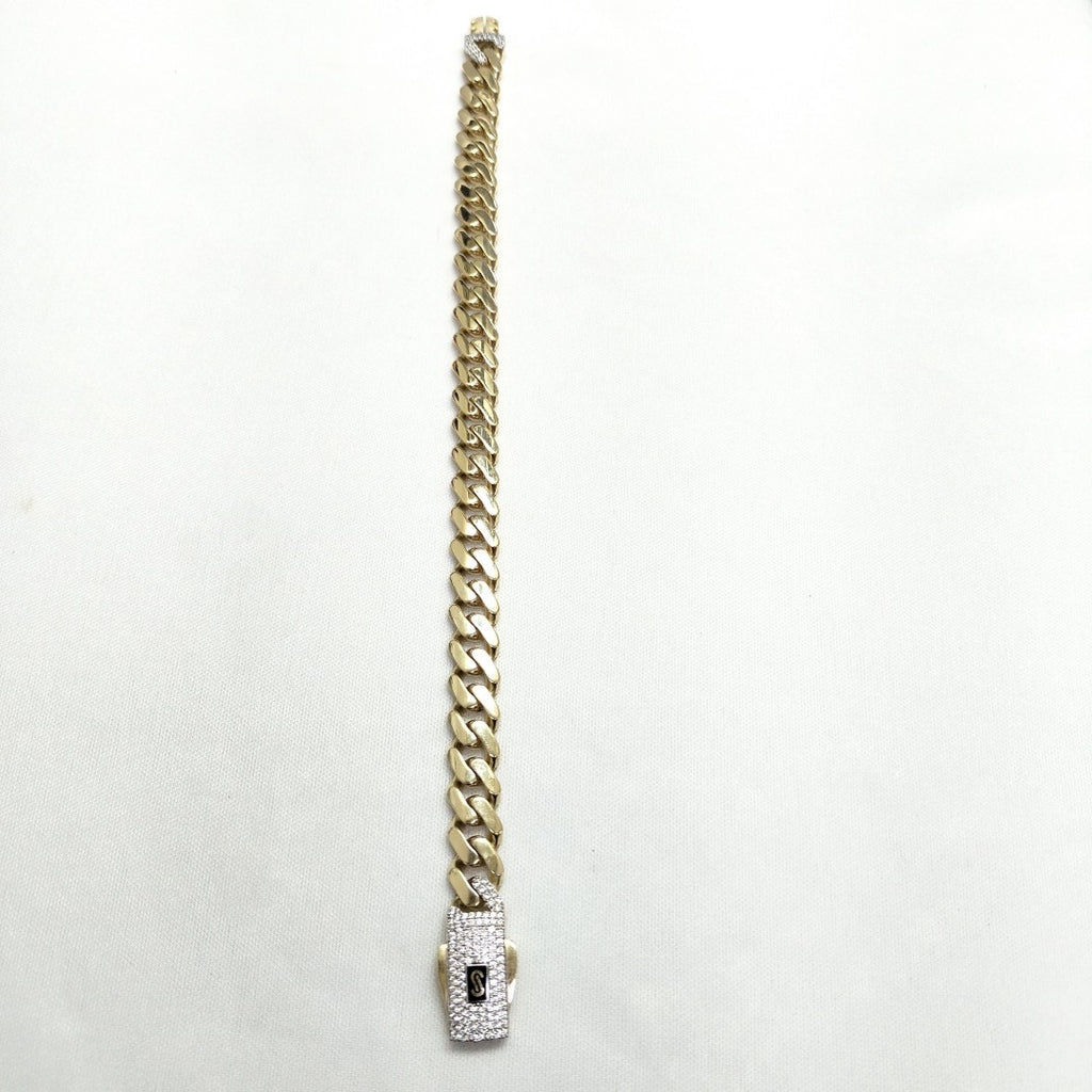 PULSERA CABALLERO MONACO ORO 14K 14.9 (NUEVO)