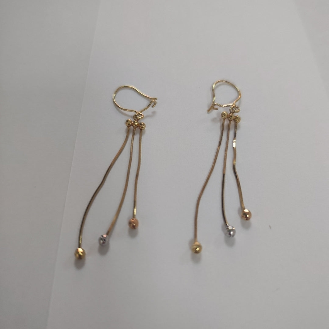 ARETES PAR ORO 14 K 2.3 GRMS (SEMINUEVO)