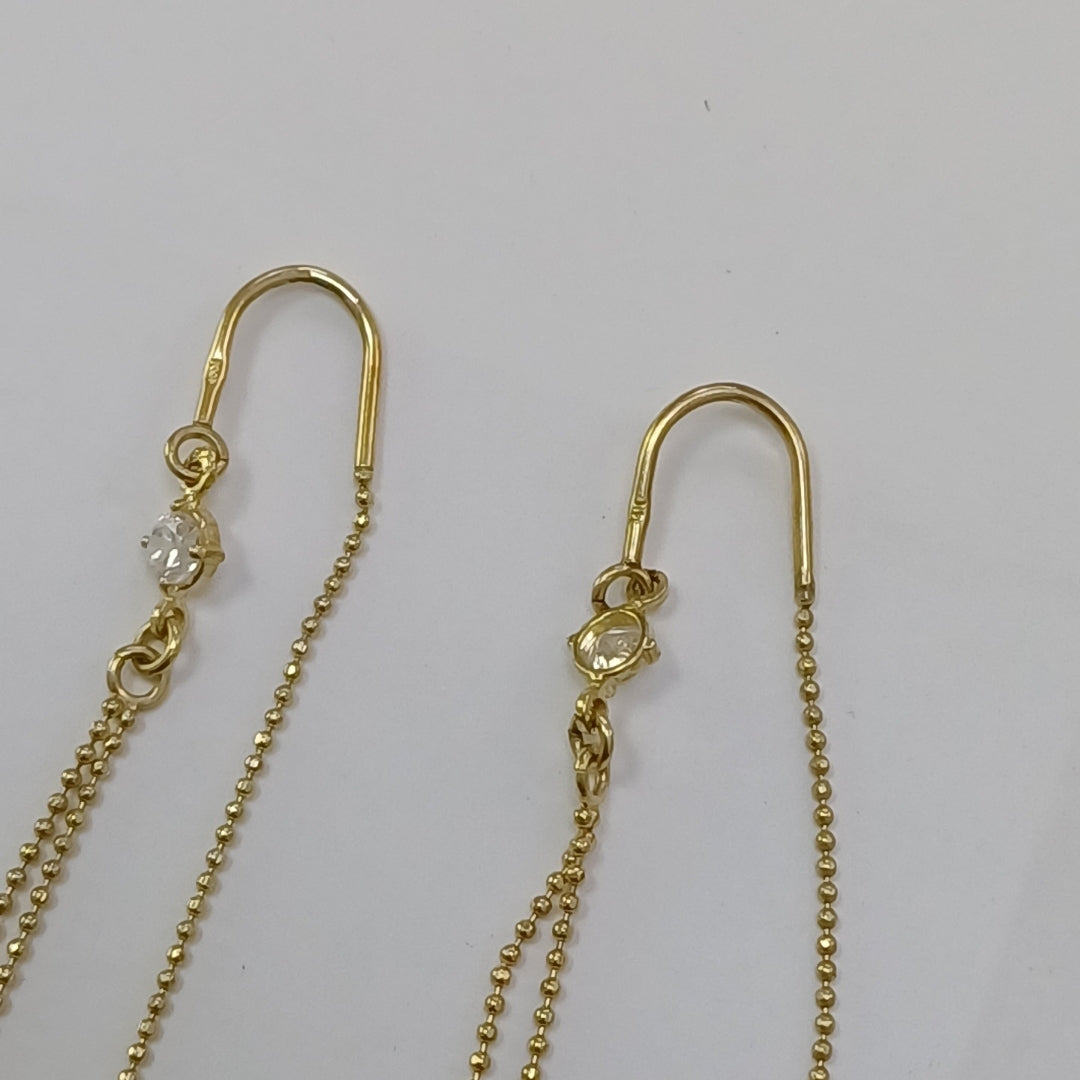 VIOLADORES PAR ORO 14 K 3,10 GRMS (SEMINUEVO)