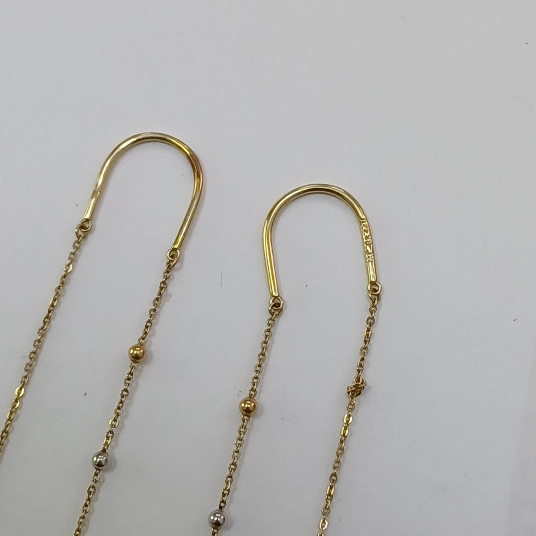 VIOLADORES PAR ORO 14 K 2,20 GRMS (SEMINUEVO)