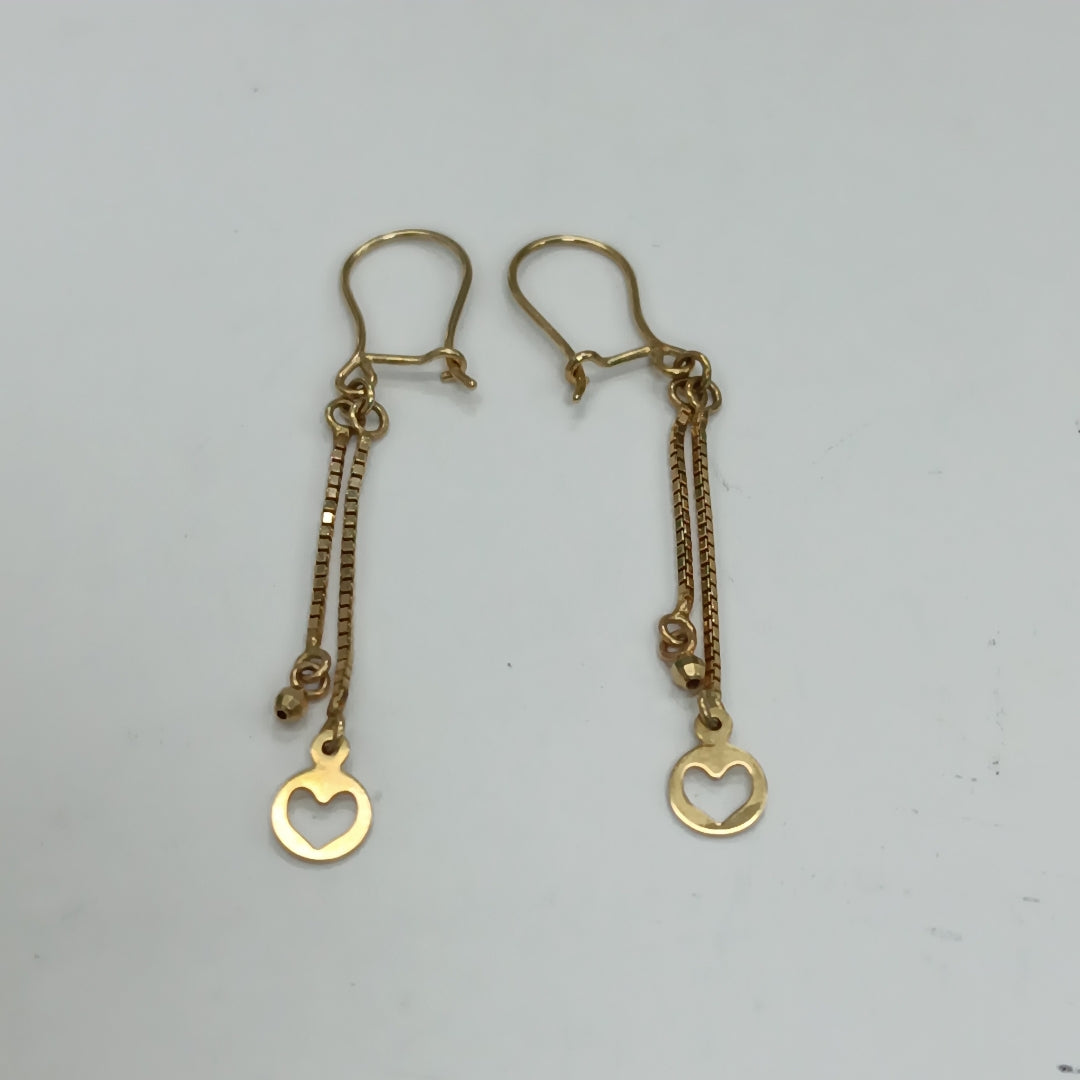 ARETES PAR ORO 14 K 1,00 GRMS (SEMINUEVO)