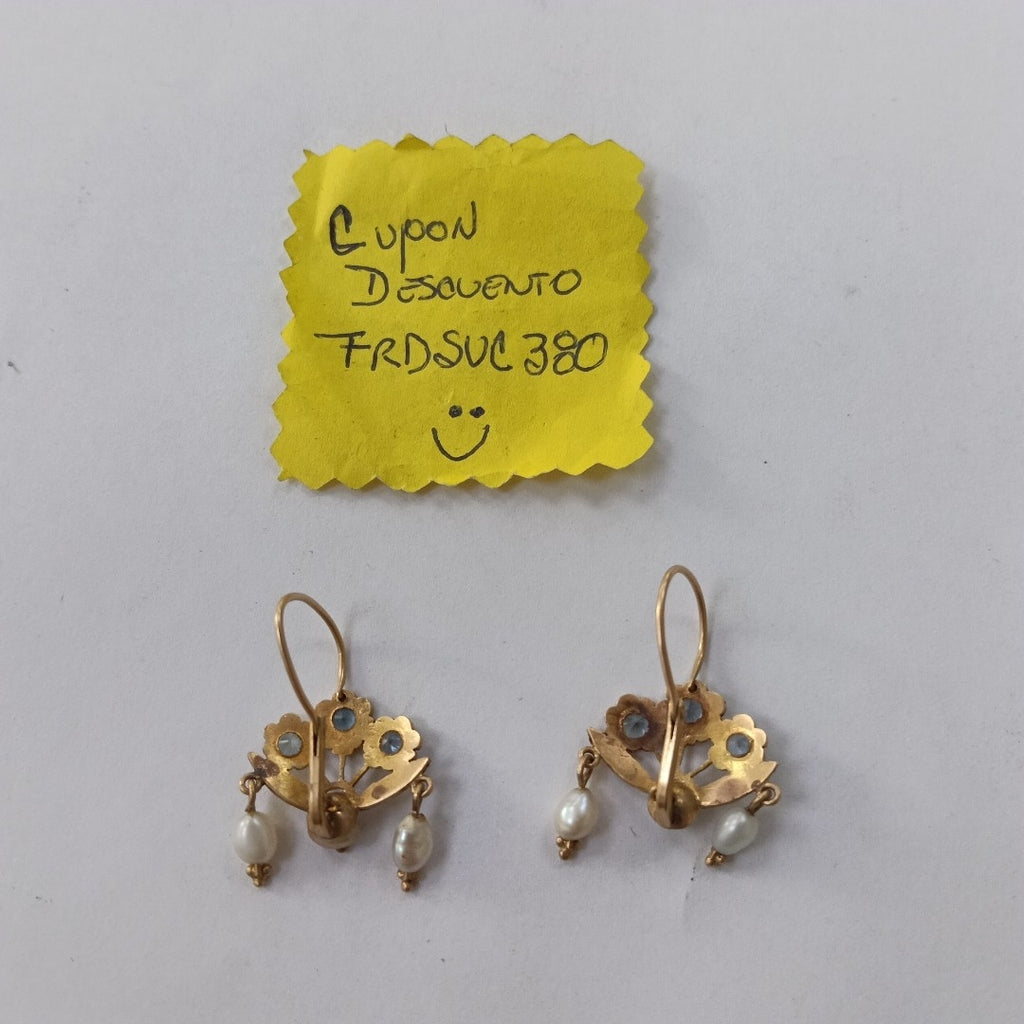 ARETES PAR ORO 18 K 5.9 GRMS (SEMINUEVO)