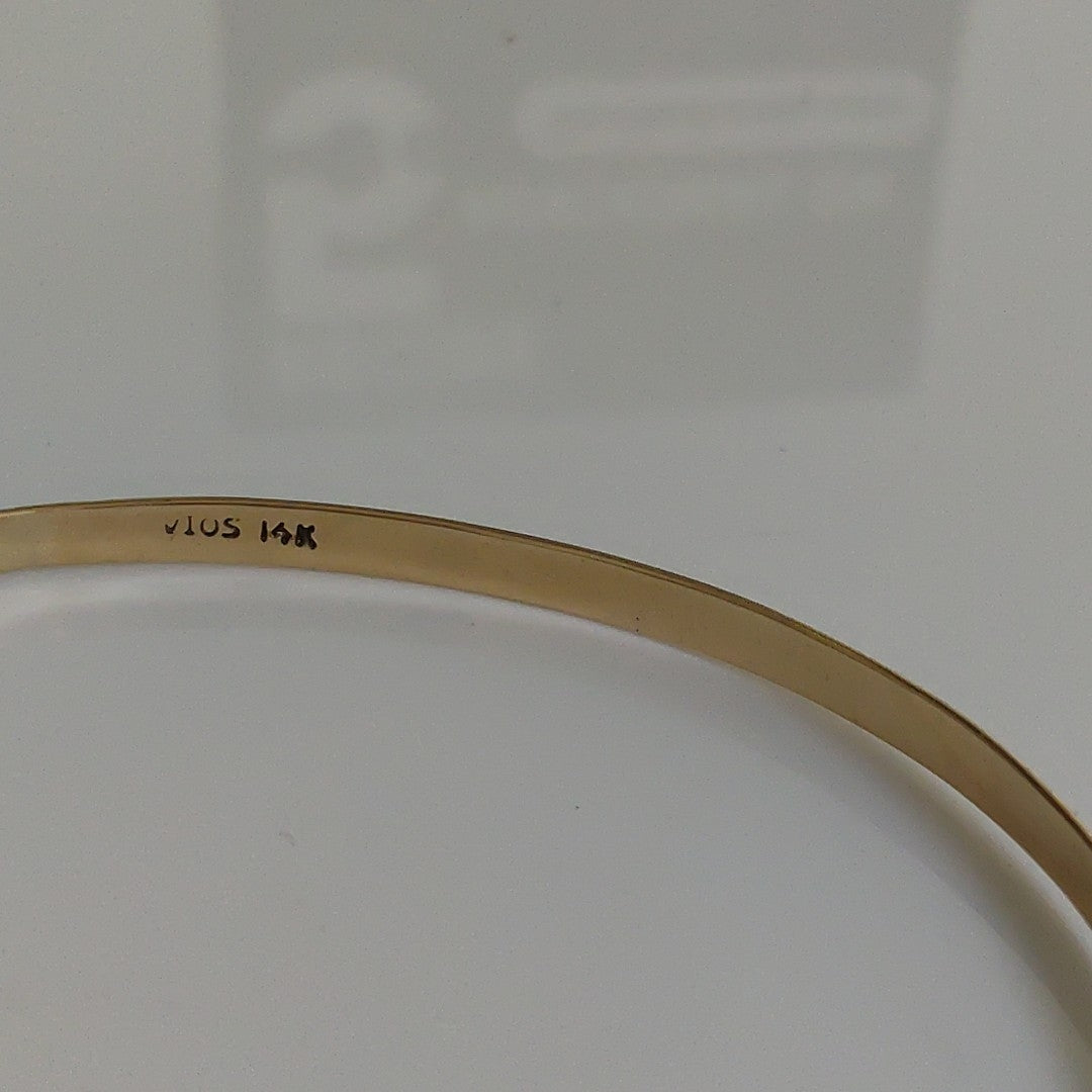 PULSERA RIGIDA ORO 14 K 5.6 GRMS (SEMINUEVO)