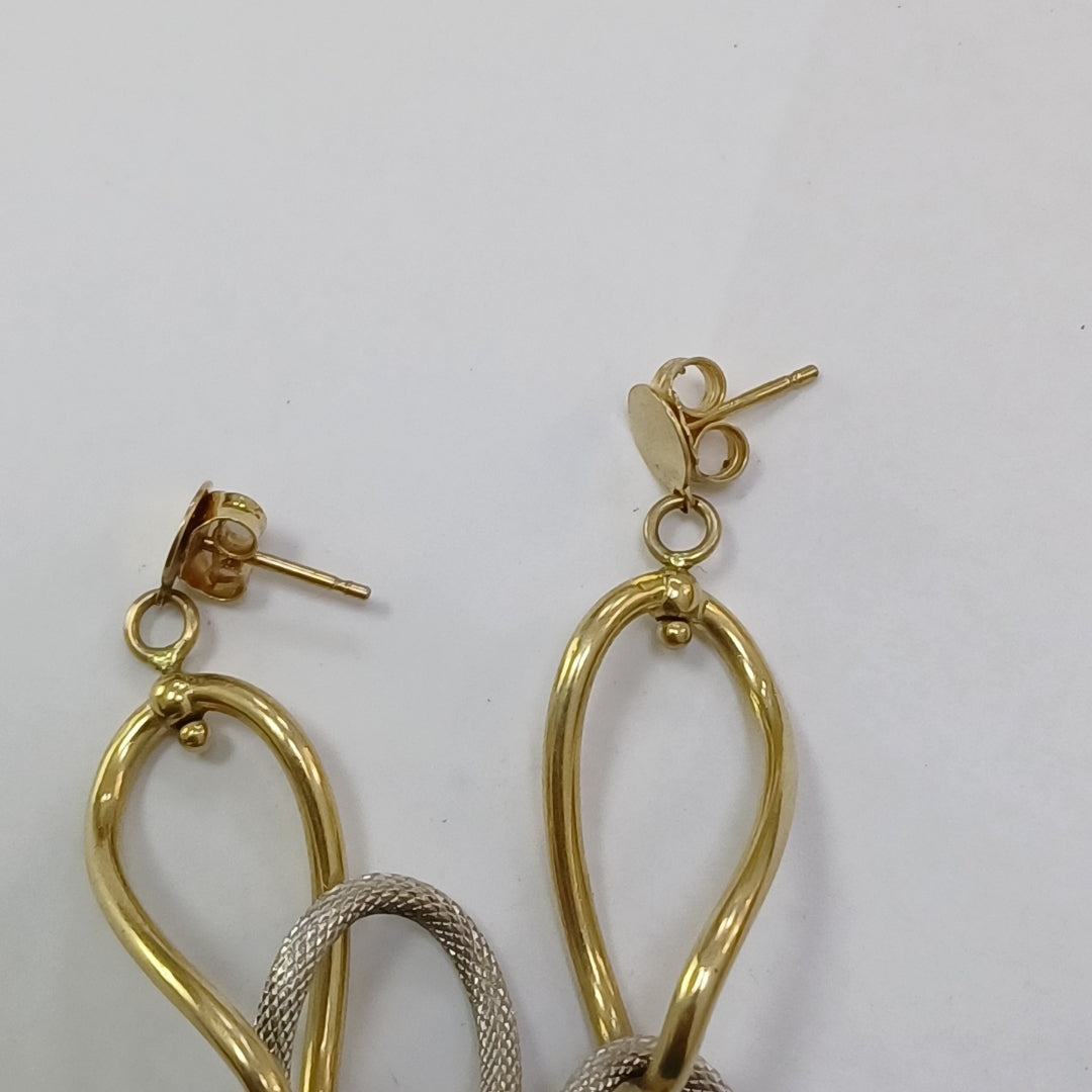 BROQUELES PAR ORO 14 K 5,10 GRMS (SEMINUEVO)