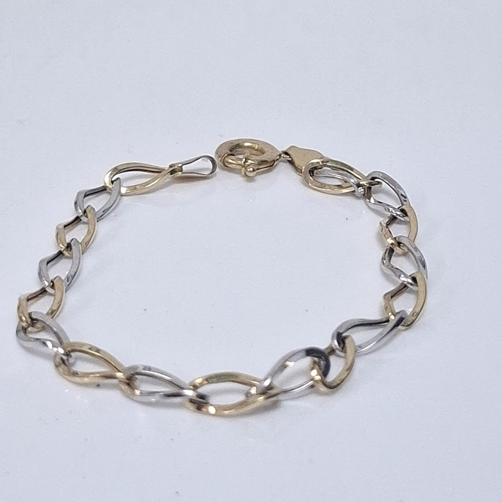 PULSERA ORO, ORO COMBINADO 14 K 3.2 GRMS (SEMINUEVO)