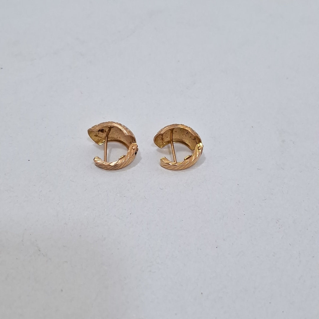 ARETES PAR ORO 14 K 2.8 GRMS (SEMINUEVO)