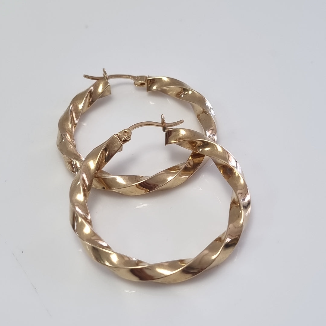 ARRACADAS PAR ORO 14 K 4.3 GRMS (SEMINUEVO)