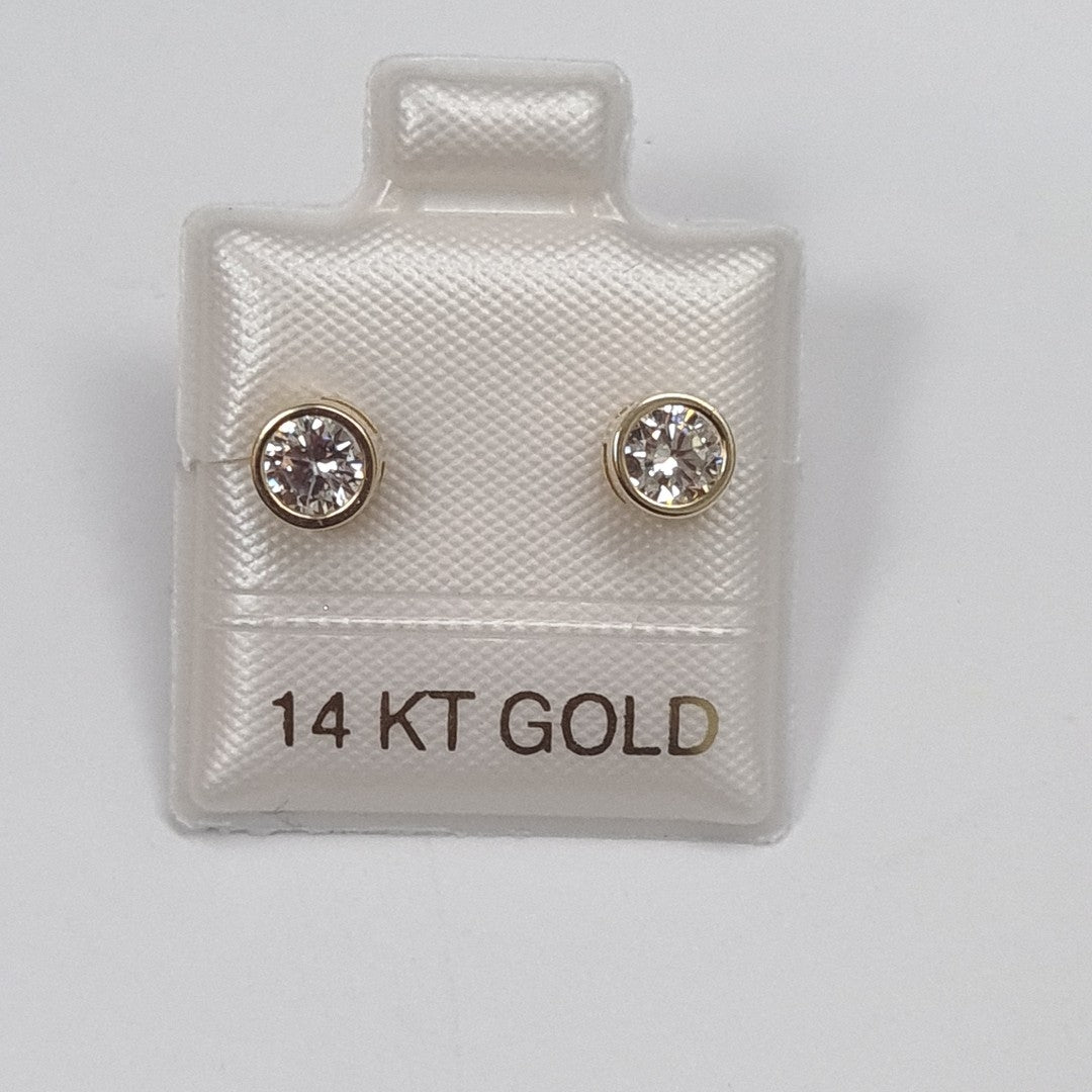 BROQUELES ORO 14K 1.2 (NUEVO)