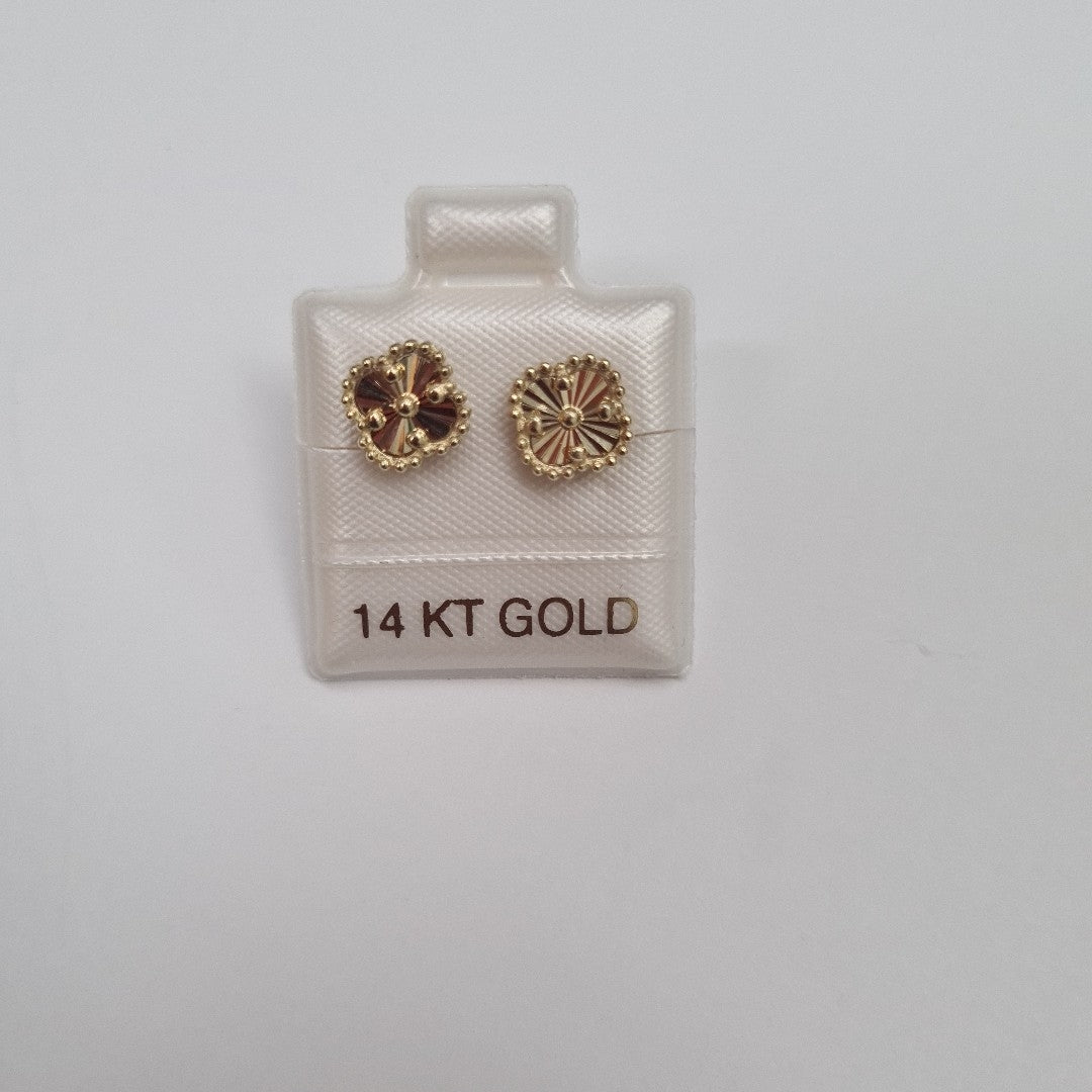 BROQUELES ORO 14K 1.5 (NUEVO)