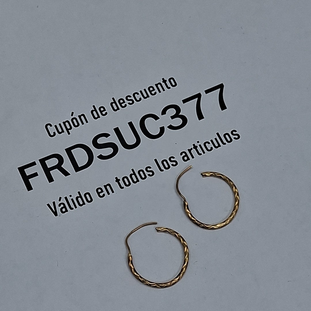 ARRACADAS PAR ORO 10 K 0.5 GRMS (SEMINUEVO)