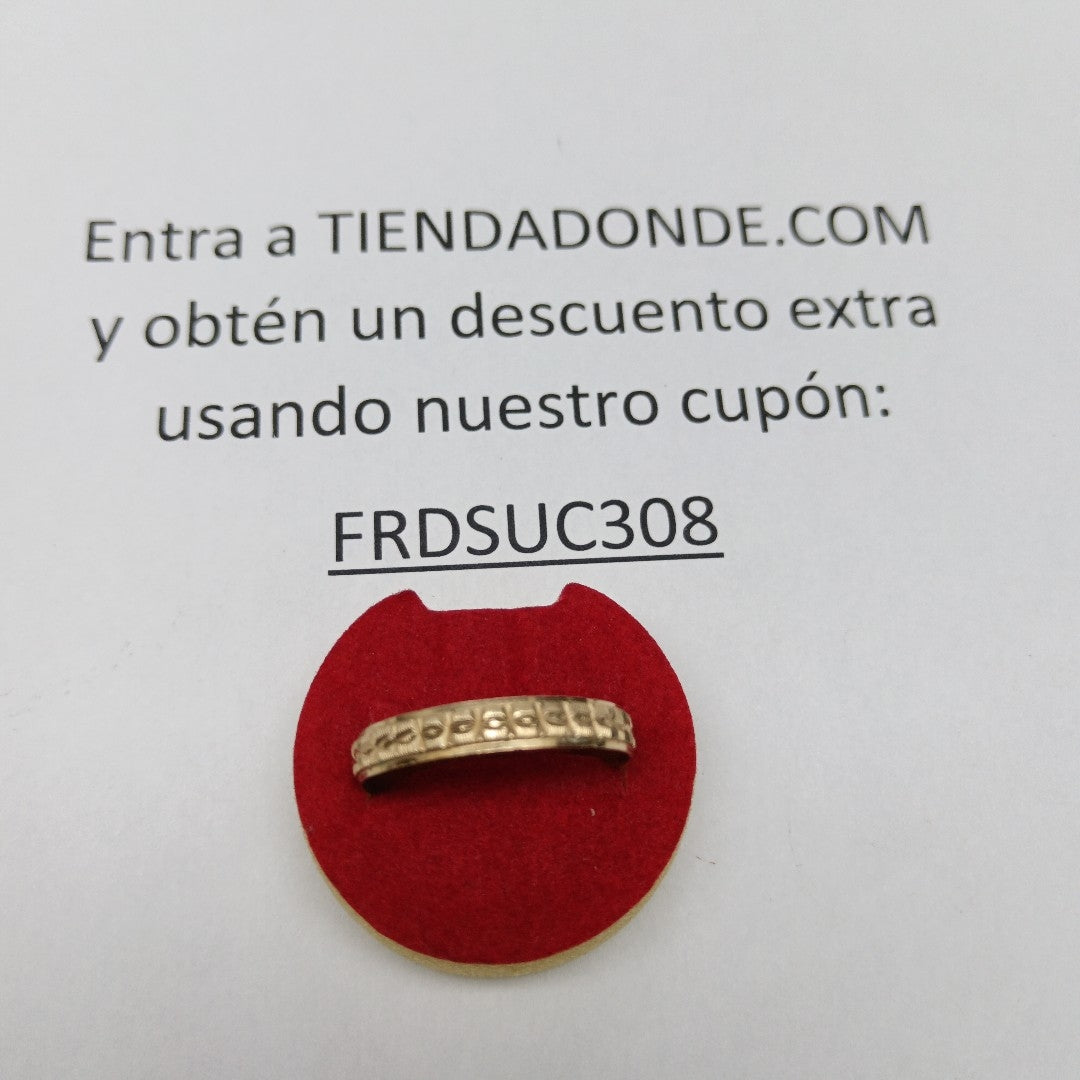 ARGOLLA ORO 10 K 1.4 GRMS (SEMINUEVO)